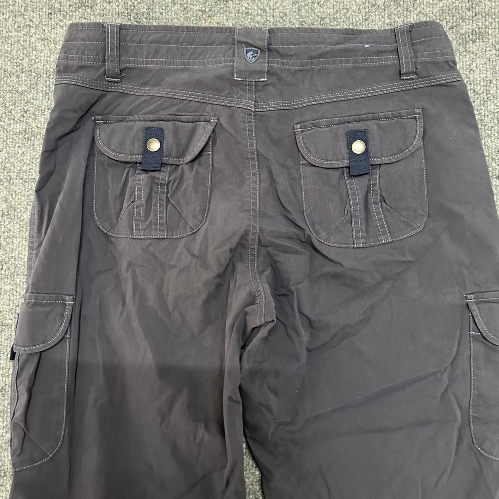 Kuhl Cargo Pants Womens Size 10 Reg Charcoal Grey Hiking Outdoor Utility Casual - Picture 2 of 9